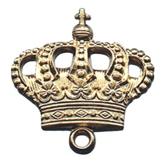 Deumer Kronen-Aufhänger für Orden vergoldet 