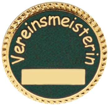 DEUMER-Nadel "Vereinsmeisterin" vergoldet 