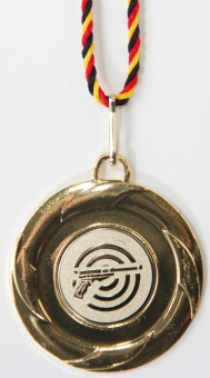 Sport-Medaille Motiv Pistole 