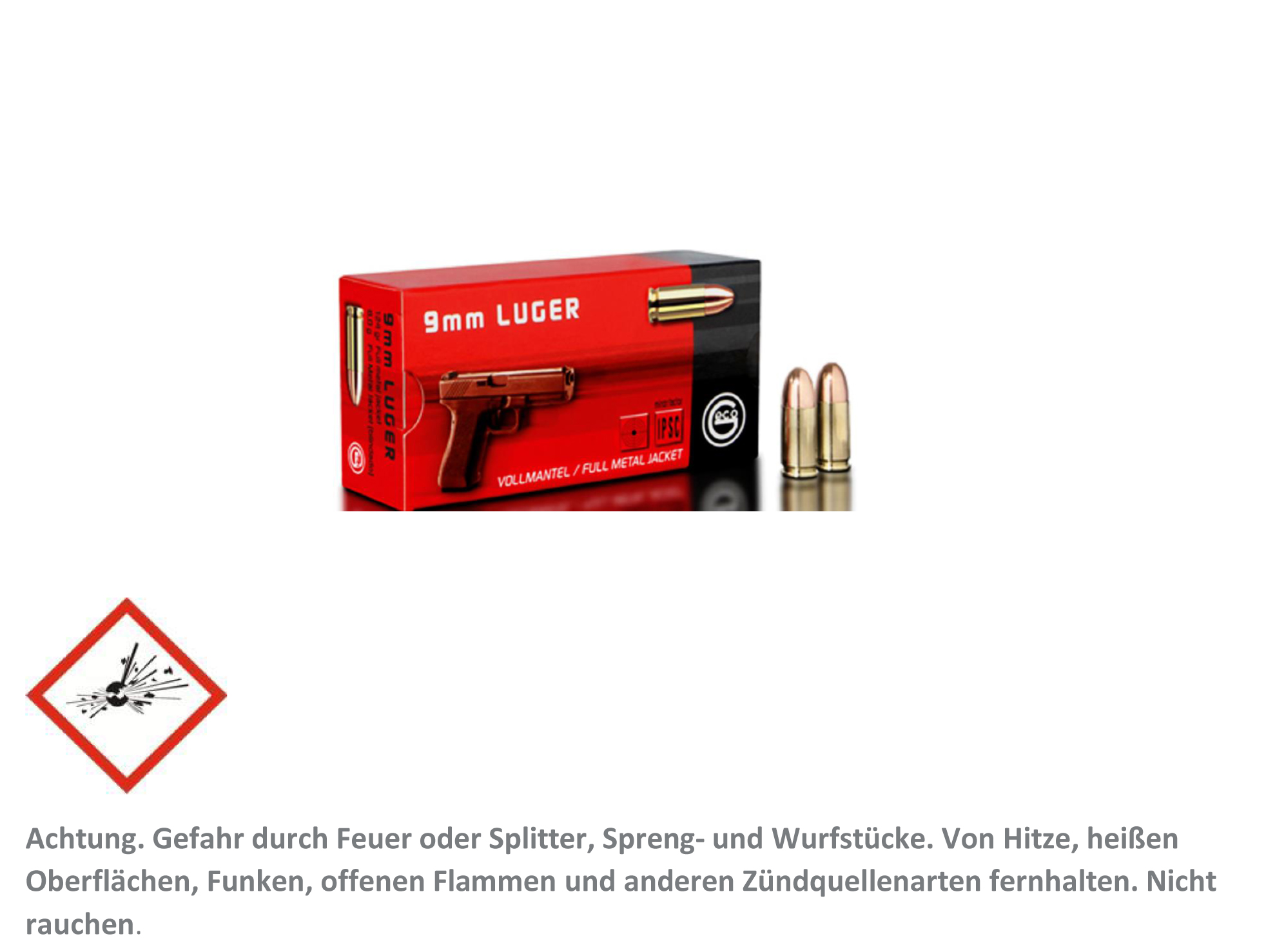 Schießsport Stelljes, GECO 9 mm Luger-Patrone